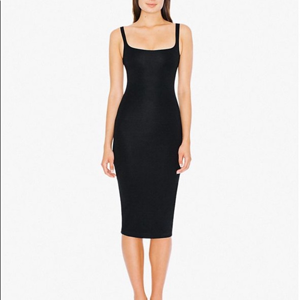 American Apparel Ponte tank midi dress